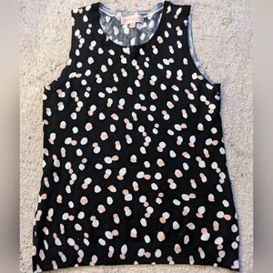 Knit Tank top polka dots, Philosophy Republic Clothing, Size M